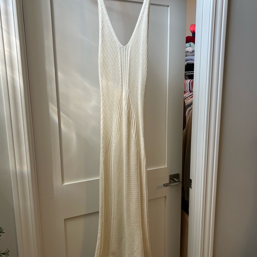 H&M Cream Knit swim coverup new without tags